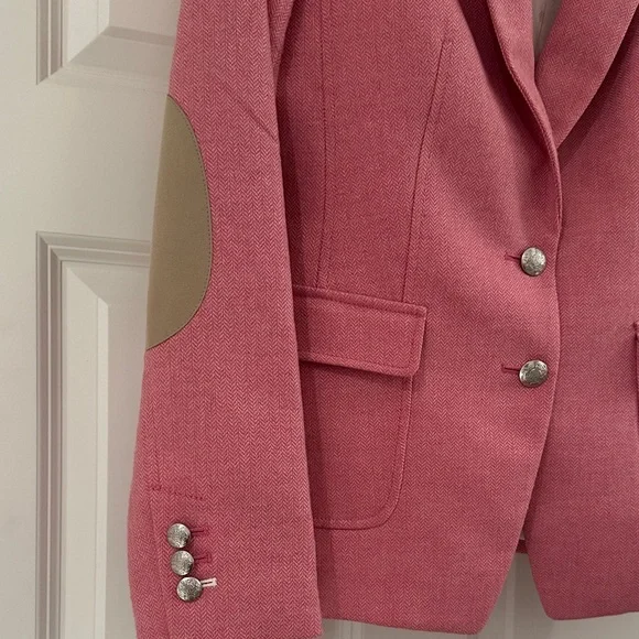 Banana Republic Pink Blazer with Elbow Patches - Picture 3 of 6